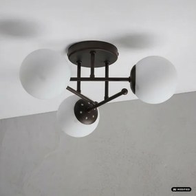 Lustră aplicată MALENA 3xE14/5W/230V maro/alb