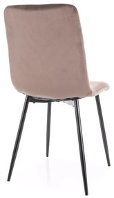 Scaun de masă DAREN VELVET cappuccino