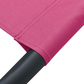 Pat sezlong de exterior cu baldachin si perna, roz 1, Roz, 200 x 90 x 112 cm