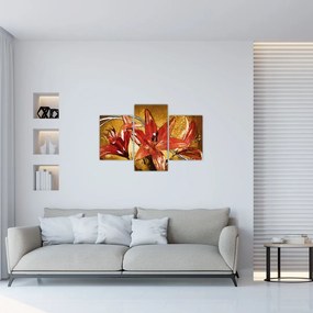 Tablou cu flori de crini (90x60 cm)