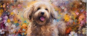 Tablou - Happy Dog II. (120x50 cm)
