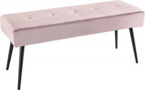 Bancheta tapitata design modern Boutique 100cm, roz