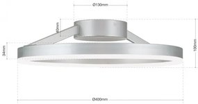 Lustra aplicata LED dimabila design modern circular Float 40cm