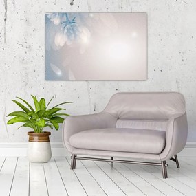 Tablou - Flori înzăpezite (90x60 cm)