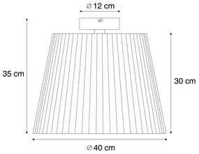 Plafonieră de exterior cu frânghie bej IP54 - Jayla