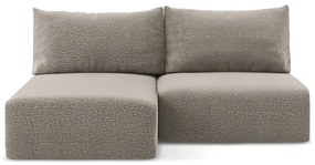 Colțar bej extensibil/cu spațiu de depozitare (cu colț pe partea stângă) Kalena – Makamii