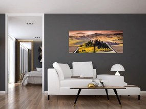 Tablou cu peisaj în carte (120x50 cm)