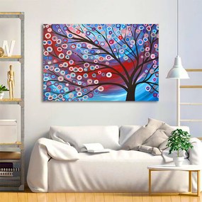 Tablou Canvas - Copac inflorit minimalist 70 x 110 cm