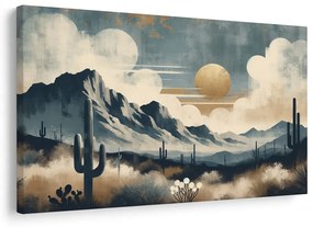Tablou peisaj deșertic cu cactuși