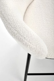 Scaun de bar plusat H119 crem