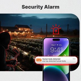 Immax NEO 07820L - Cameră solară inteligentă de exterior cu senzor, acumulator 6000 mAh, IP65