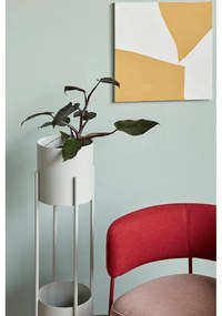 Suport metalic pentru ghivece Hübsch Stand, înălțime 1 m, alb