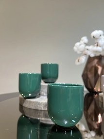 Pahar Ceramica Senso Novum (Verde Royal, Lucios, 250ml) Gresie Glazurata Manual