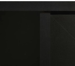 Dulap de baie cu oglinda, negru, 66x17x63 cm, MDF Negru