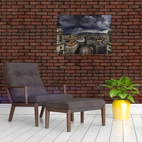 Tablou pe sticlă cu basilică (70x50 cm)