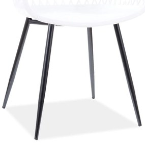 OFERTA Scaun din plastic alb CORRAL B calitatea II