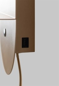 Aplica cu port USB din metal Tokyo bej