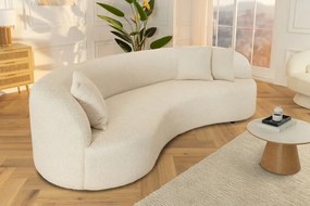 Canapea semicirculara, Tesatura Boucle, Bej, ATELIER 230cm, A-46546 VC