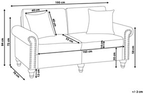 Canapea 3 locuri Osby (gri închis) . 1008886