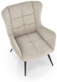 Fotoliu Byron stofa bej H92 cm