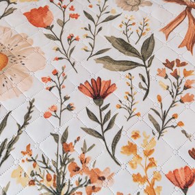 Cuvertura de pat FLORAL RIBBON, crem Dimensiune: 170 x 210 cm