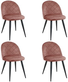 Set 4 buc. scaune sufragerie Termino (roz). 1117269