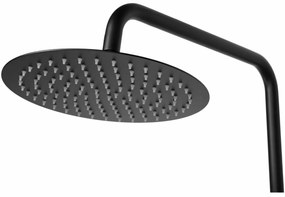 Baterie de dus cu termostat Vincent neagra