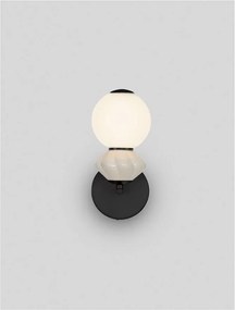 Aplica LED decorativa ceramica gri, alb, PALLINA