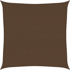 vidaXL Pânză parasolar, maro, 7x7 m, 160 g/m², HDPE