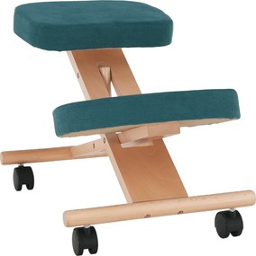 Scaun ergonomic, petrol/ fag, FLONET