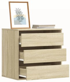 vidaXL Dulap colț cu sertare stejar sonoma 60x41x58 cm lemn prelucrat