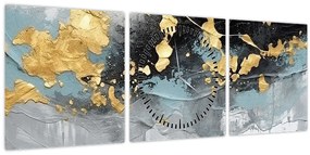 Tablou - Abstracție (cu ceas) (90x30 cm)
