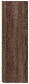 Dulap coltar, stejar maro, 33x33x100 cm, lemn compozit 1, Stejar brun, 33 x 33 x 100 cm