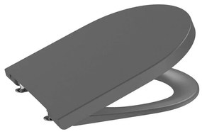 Capac wc compact softclose Roca Inspira Round antracit