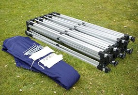 Cort de petrecere pentru grădină PROFI - albastru, 3 x 9 m