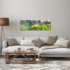 Tablou - Machu Picchu (cu ceas) (90x30 cm)