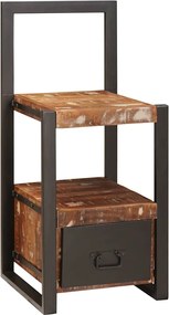 vidaXL Suport pentru Haine cu sertar Multicolour Lemn recuperat masiv