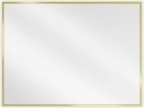 Mexen Loft oglindă de baie dreptunghiulară 80 x 60 cm, cadru auriu - 9852-080-060-000-50