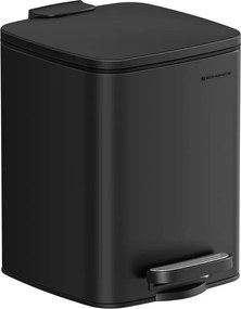 Coș de gunoi pentru baie NORD, 6 l, negru SongmicsHome