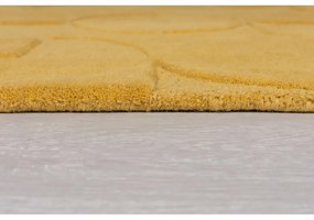Covor galben ocru tip traversă din lână 60x230 cm Gigi – Flair Rugs