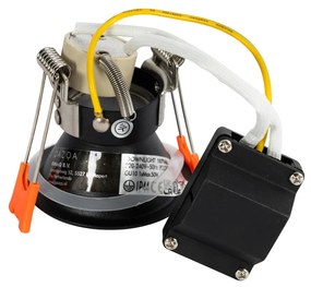 Set de 12 spoturi moderne incastrate negre GU10 35mm IP44 - Dept