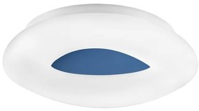 Plafoniera LED dimabila, design modern Cia albastru, 45cm