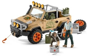 Mașină off-road 4 x 4cu troliu Schleich 42410