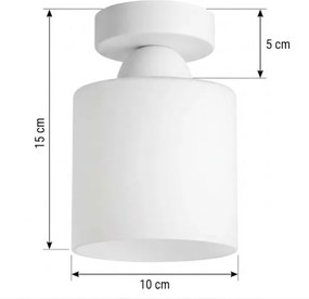 BRILAGI - LED Plafonieră RETRO GLASS 1xE27/60W/230V Ø 10 cm albă