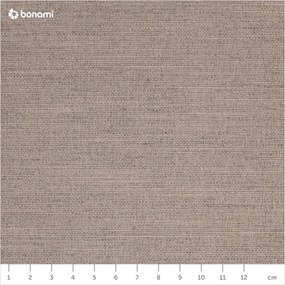 Pat dublu tapițat bej cu spațiu de depozitare cu somieră 140x200 cm Lotte - Meise Möbel