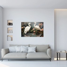 Tablou - Macarale albe (90x60 cm)