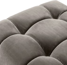 Bancheta eleganta design LUX Sienna, catifea gri 113200 HZ