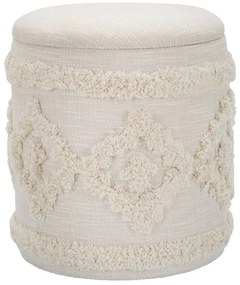 Taburet cu spatiu depozitare, rotund, 35 cm