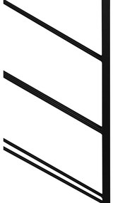 Raft pentru sticle de vin negru pentru perete din metal număr de sticle 8 36x160x6 cm Malbeo – Light &amp; Living