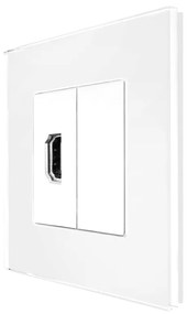 Priza HDMI cu Rama din Sticla LUXION